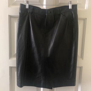 Black Leather Skirt